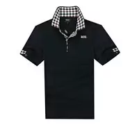 acheter hugo boss t-shirt 2013 hommes short sleeve high neck black